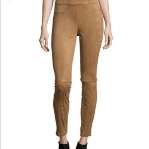 Max Studio Faux Suede Leggings - Tan